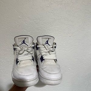 Authentic Jordan 4s Metallics Purple